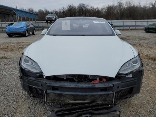 5YJSA1H16EFP64081 - 2014 TESLA MODEL S WHITE photo 5