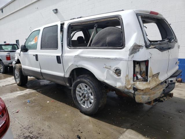 1FMNU41S14EC19474 - 2004 FORD EXCURSION XLT WHITE photo 2