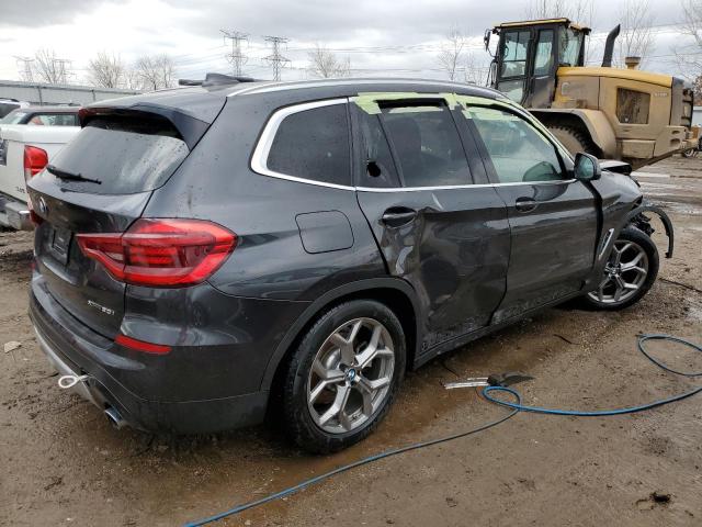 5UXTY5C09L9D10101 - 2020 BMW X3 XDRIVE30I BLACK photo 3