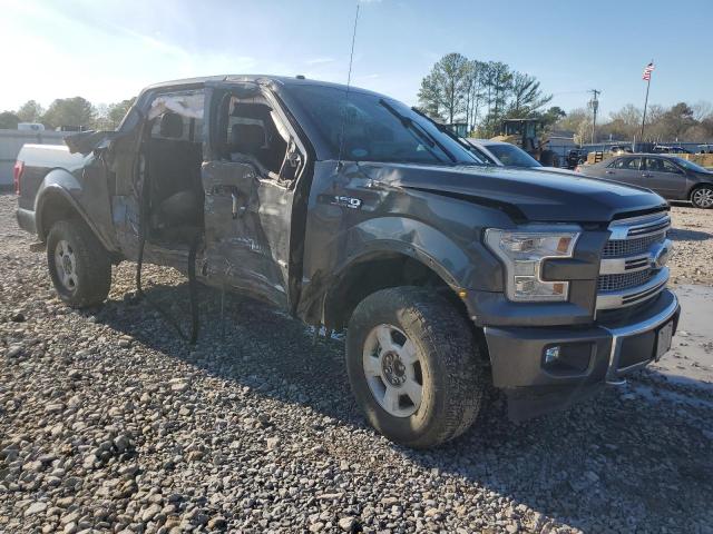 1FTEW1EG1HFC80732 - 2017 FORD F150 SUPERCREW GRAY photo 4