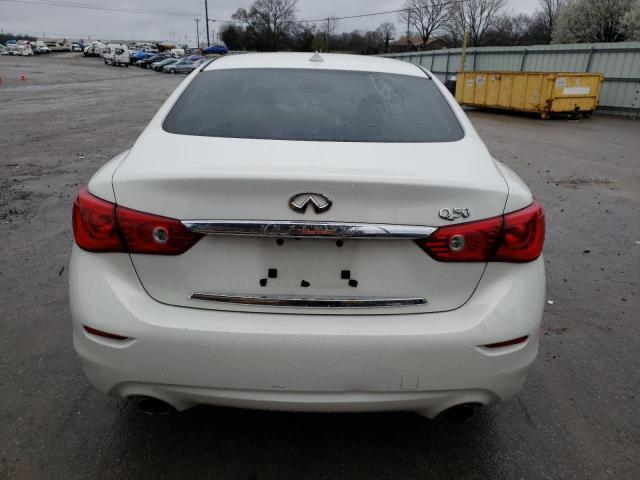 JN1BV7AP7EM670193 - 2014 INFINITI Q50 BASE WHITE photo 6