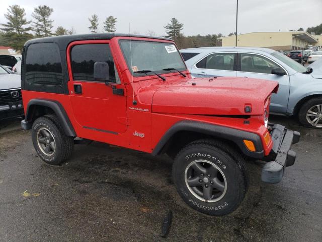 1J4FA39S22P720319 - 2002 JEEP WRANGLER / X RED photo 4