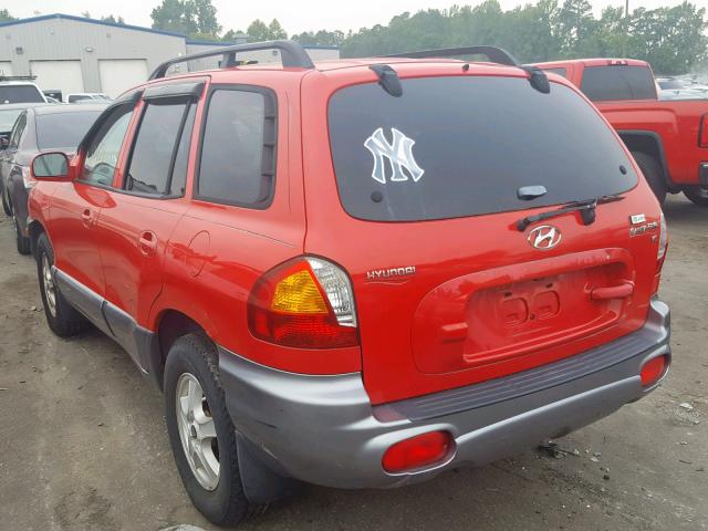 KM8SC13D43U504807 - 2003 HYUNDAI SANTA FE GLS  photo 3