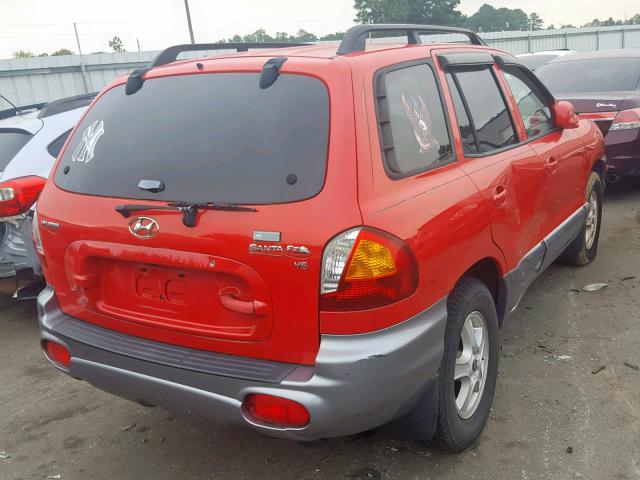 KM8SC13D43U504807 - 2003 HYUNDAI SANTA FE GLS  photo 4