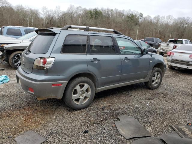 JA4LX41G63U106777 - 2003 MITSUBISHI OUTLANDER XLS GRAY photo 3