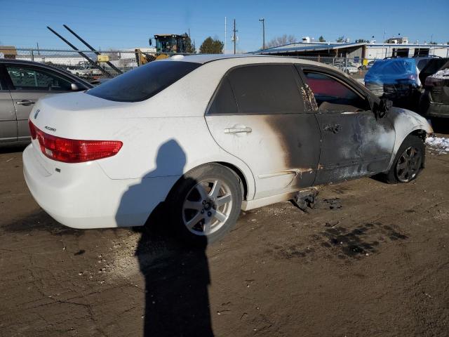 1HGCM66575A070069 - 2005 HONDA ACCORD EX WHITE photo 3