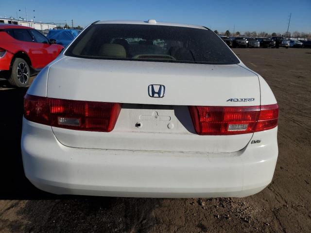 1HGCM66575A070069 - 2005 HONDA ACCORD EX WHITE photo 6