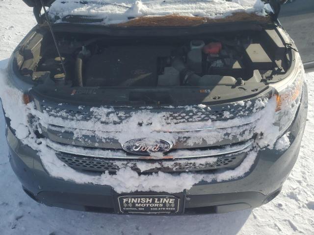 1FM5K8F86FGB72203 - 2015 FORD EXPLORER LIMITED GRAY photo 12