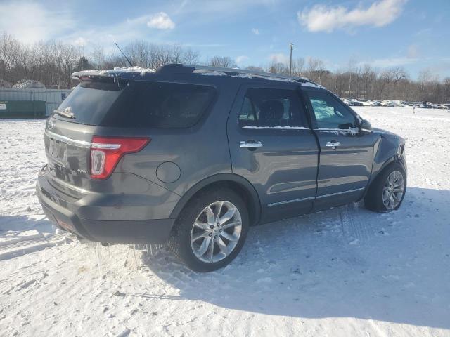 1FM5K8F86FGB72203 - 2015 FORD EXPLORER LIMITED GRAY photo 3