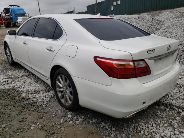 JTHDL5EF2B5003229 - 2011 LEXUS LS 460L WHITE photo 2