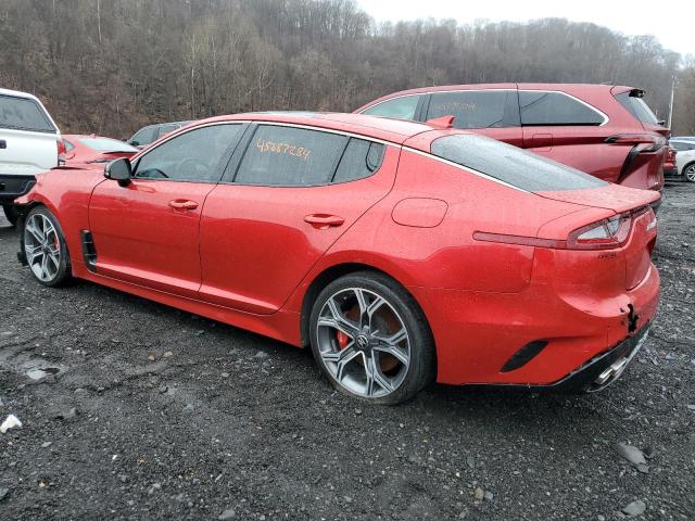 KNAE55LC1K6061591 - 2019 KIA STINGER GT2 RED photo 2