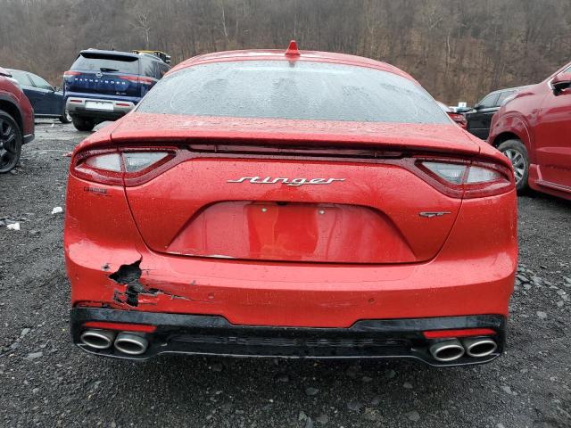 KNAE55LC1K6061591 - 2019 KIA STINGER GT2 RED photo 6