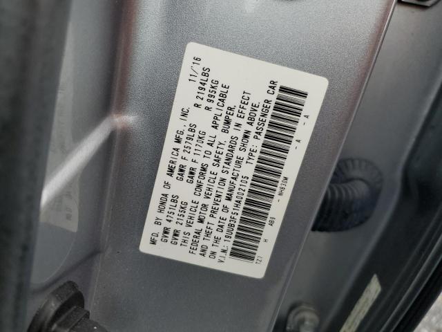 19UUB3F51HA002105 - 2017 ACURA TLX TECH SILVER photo 12