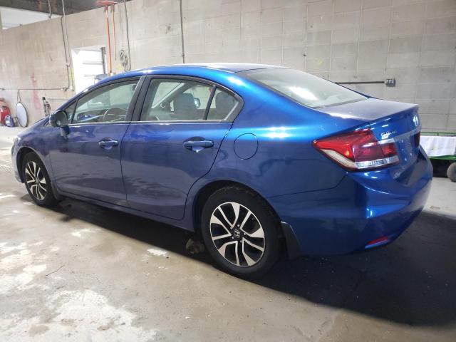 19XFB2F81DE062324 - 2013 HONDA CIVIC EX BLUE photo 2