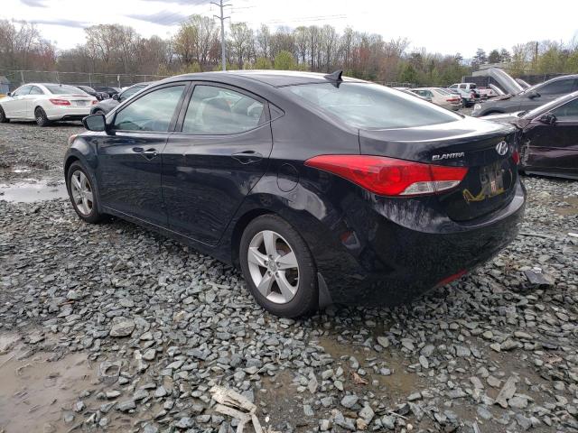 KMHDH4AE3DU753687 - 2013 HYUNDAI ELANTRA GLS BLACK photo 2