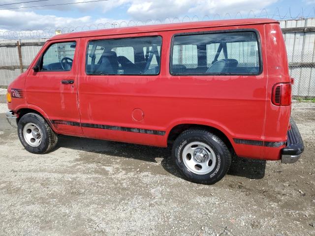 2B4HB15X61K509676 - 2001 DODGE RAM WAGON B1500 RED photo 2