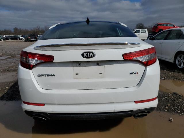 5XXGR4A61DG098412 - 2013 KIA OPTIMA SX WHITE photo 6