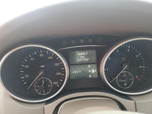 4JGBB8GB1BA708887 - 2011 MERCEDES-BENZ ML 350 4MATIC WHITE photo 9