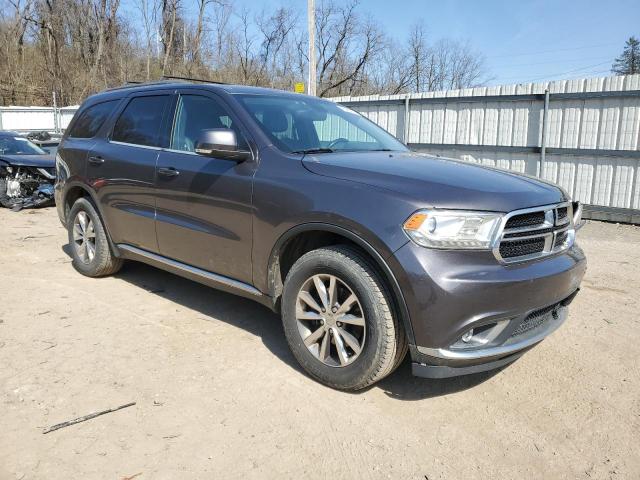 1C4RDJDG9EC563045 - 2014 DODGE DURANGO LIMITED GRAY photo 4