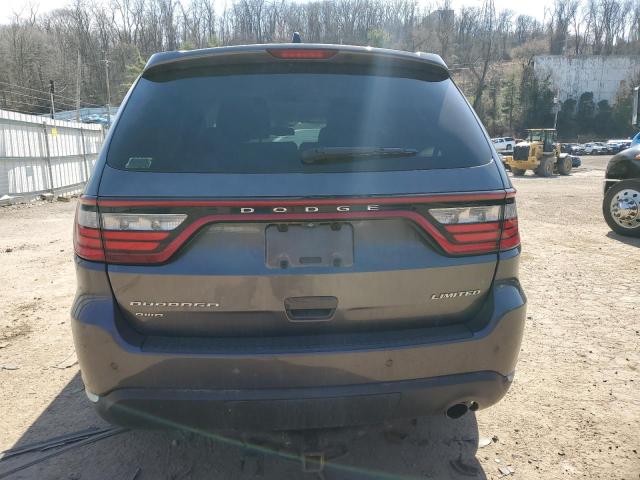 1C4RDJDG9EC563045 - 2014 DODGE DURANGO LIMITED GRAY photo 6