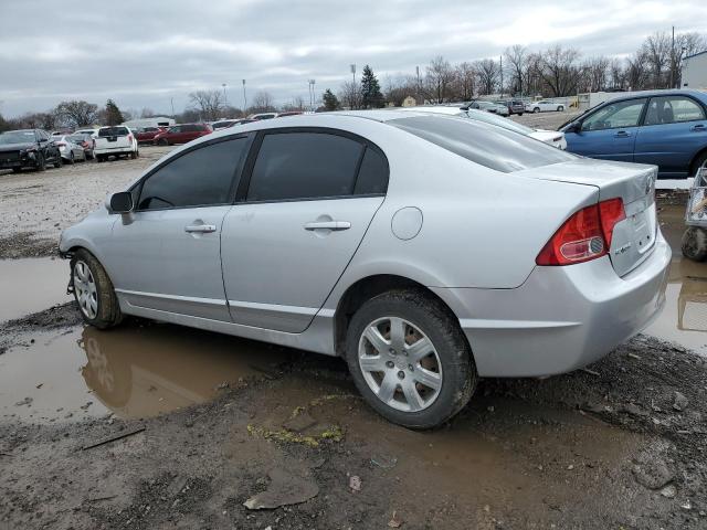 1HGFA16578L110006 - 2008 HONDA CIVIC LX SILVER photo 2