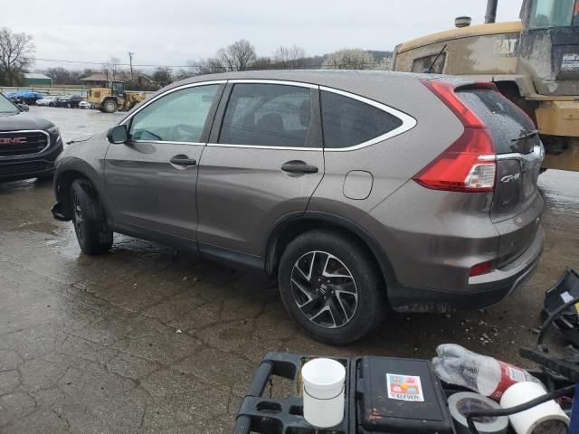 5J6RM4H49GL076362 - 2016 HONDA CR-V SE BROWN photo 2