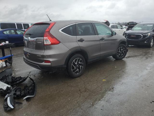 5J6RM4H49GL076362 - 2016 HONDA CR-V SE BROWN photo 3