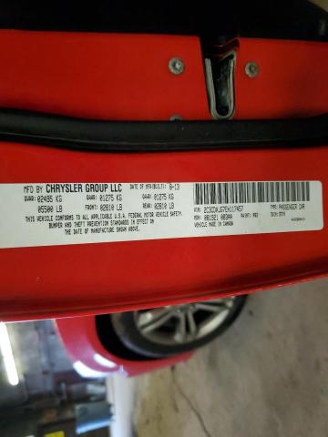 2C3CDXJG7EH117457 - 2014 DODGE CHARGER SXT RED photo 12