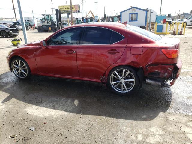 JTHBK262685069828 - 2008 LEXUS IS 250 RED photo 2