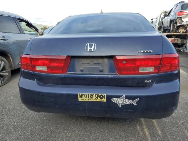 1HGCM56485A127476 - 2005 HONDA ACCORD LX BLUE photo 6