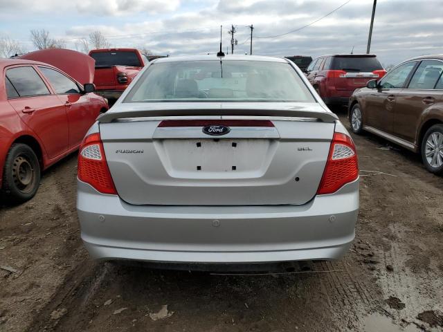 3FAHP0JA3AR177851 - 2010 FORD FUSION SEL SILVER photo 6