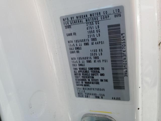 3N63M0ZN3FK705549 - 2015 CHEVROLET CITY EXPRE LT 白色 照片 13