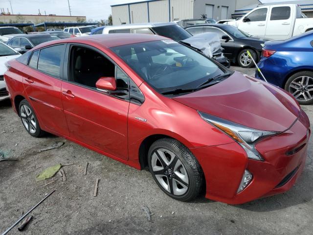 JTDKARFU1J3548030 - 2018 TOYOTA PRIUS RED photo 4