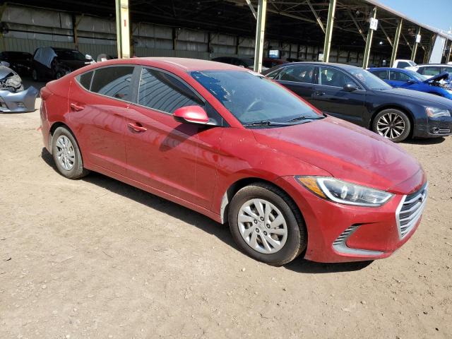 KMHD74LF7HU092728 - 2017 HYUNDAI ELANTRA SE RED photo 4