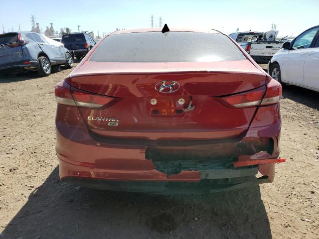 KMHD74LF7HU092728 - 2017 HYUNDAI ELANTRA SE RED photo 6