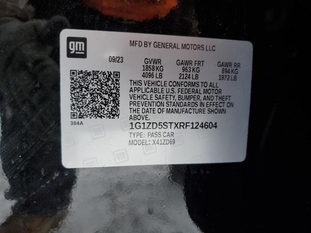 1G1ZD5STXRF124604 - 2024 CHEVROLET MALIBU LT BLACK photo 13