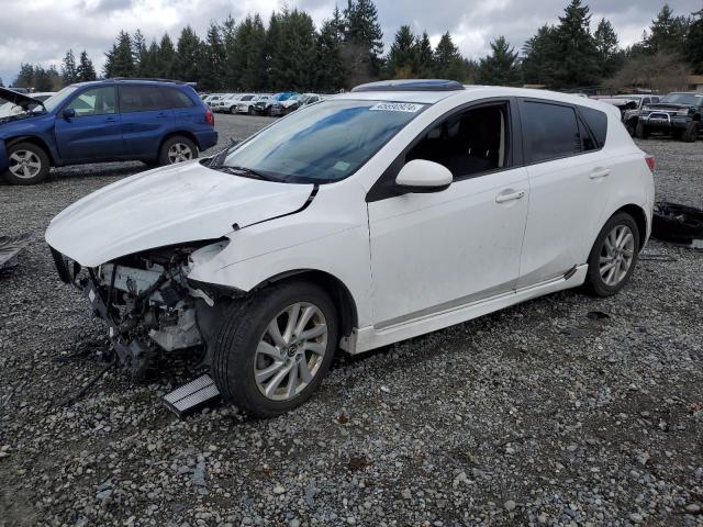 JM1BL1L70D1803700 - 2013 MAZDA 3 I WHITE photo 1