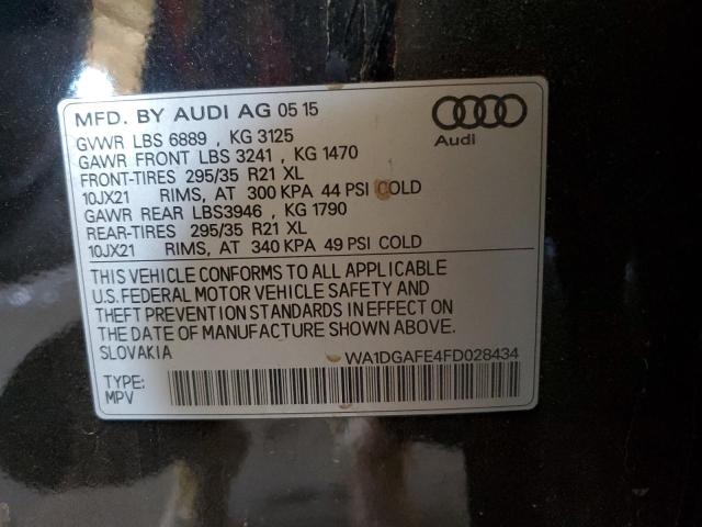 WA1DGAFE4FD028434 - 2015 AUDI Q7 PRESTIGE 黑色 照片 13