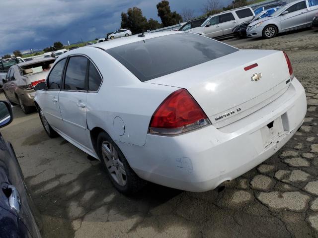 2G1WG5E31D1212074 - 2013 CHEVROLET IMPALA LT WHITE photo 2