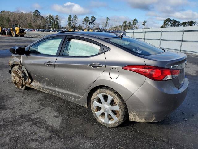 5NPDH4AE7DH291147 - 2013 HYUNDAI ELANTRA GLS GRAY photo 2