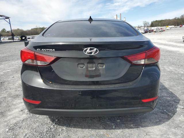 5NPDH4AE6GH711128 - 2016 HYUNDAI ELANTRA SE BLACK photo 6