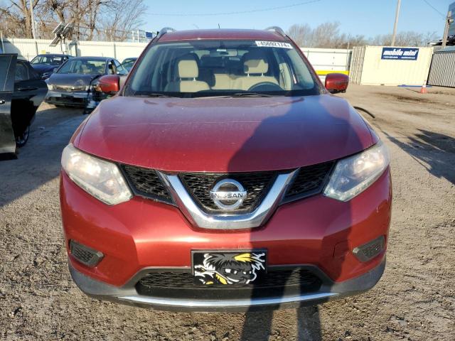 KNMAT2MV6GP612718 - 2016 NISSAN ROGUE S MAROON photo 5