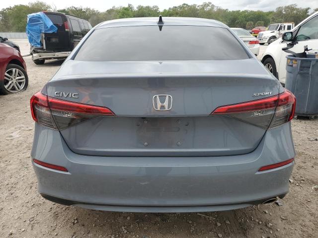 2HGFE2F54NH530888 - 2022 HONDA CIVIC SPORT BLUE photo 6