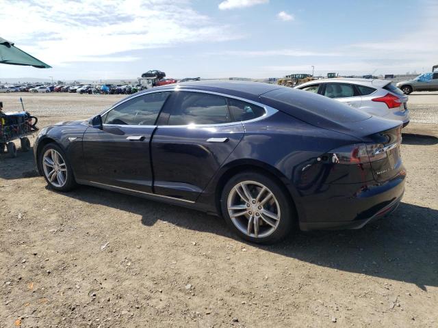 5YJSA1AC5DFP10717 - 2013 TESLA MODEL S BLUE photo 2