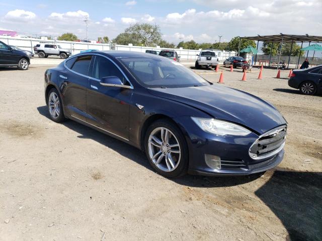 5YJSA1AC5DFP10717 - 2013 TESLA MODEL S 蓝色 照片 4