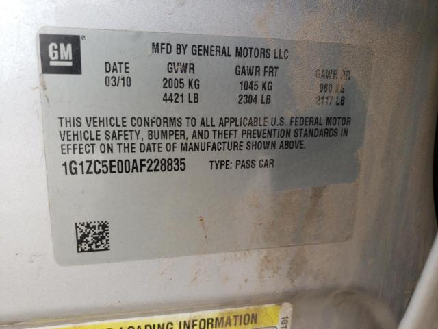 1G1ZC5E00AF228835 - 2010 CHEVROLET MALIBU 1LT GRAY photo 13