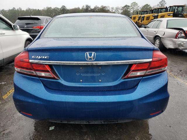 19XFB2F8XDE040600 - 2013 HONDA CIVIC EX BLUE photo 6