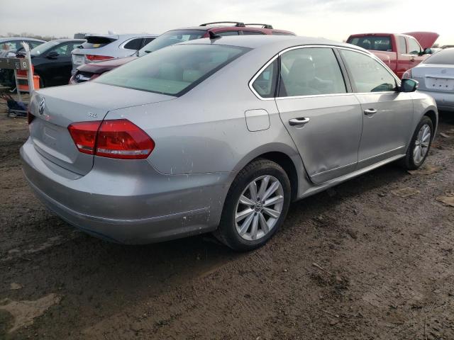 1VWCH7A38DC093617 - 2013 VOLKSWAGEN PASSAT SEL SILVER photo 3