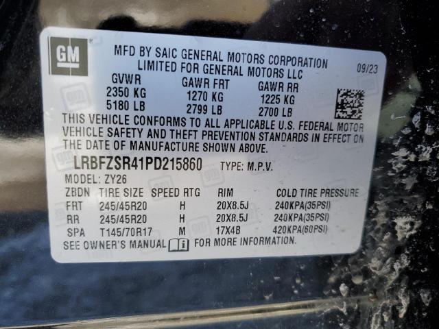 LRBFZSR41PD215860 - 2023 BUICK ENVISION AVENIR BLACK photo 12