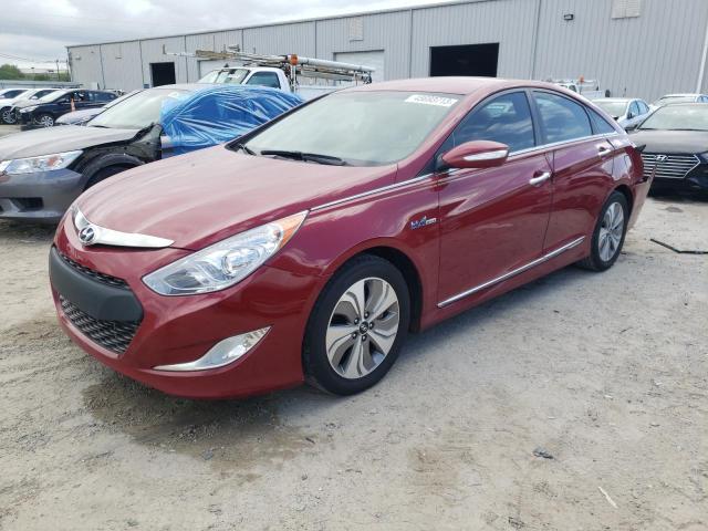 KMHEC4A40FA122877 - 2015 HYUNDAI SONATA HYBRID RED photo 1